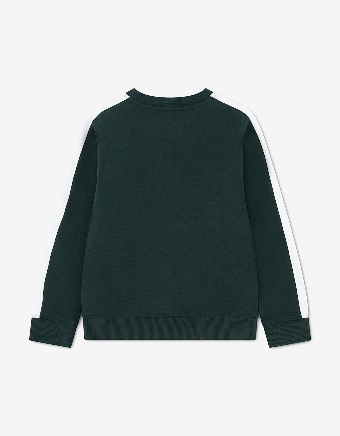 Lacoste Boys Colourblock Crew Sweatshirt in Green