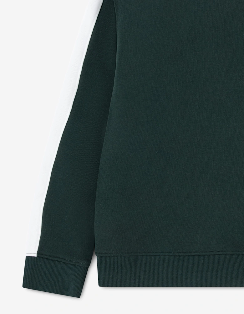 Lacoste Boys Colourblock Crew Sweatshirt in Green