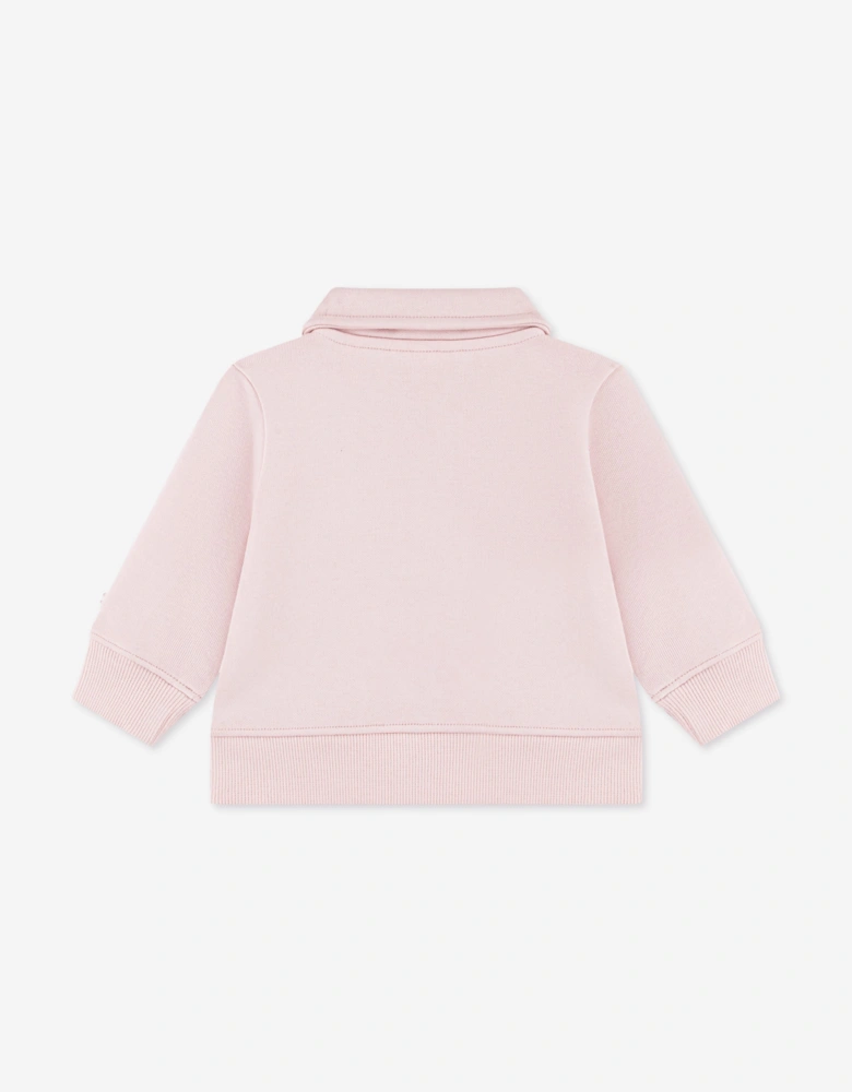 Lacoste Baby Girls Polo Fleece Tracksuit in Pink