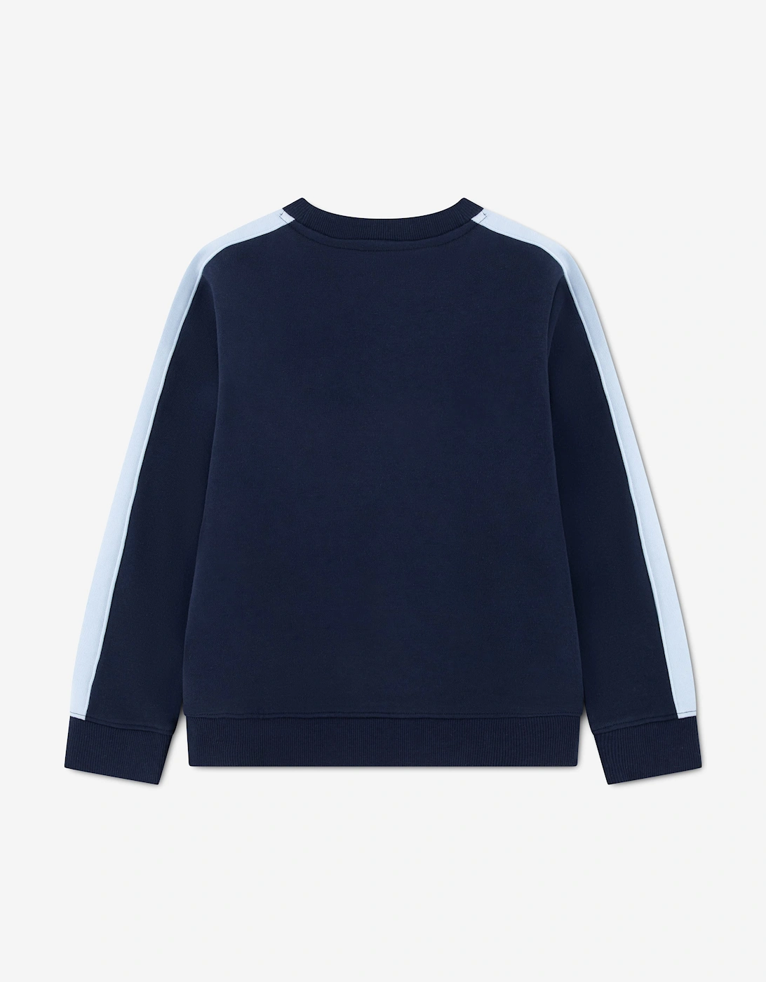 Lacoste Boys Colourblock Crew Sweatshirt in Navy