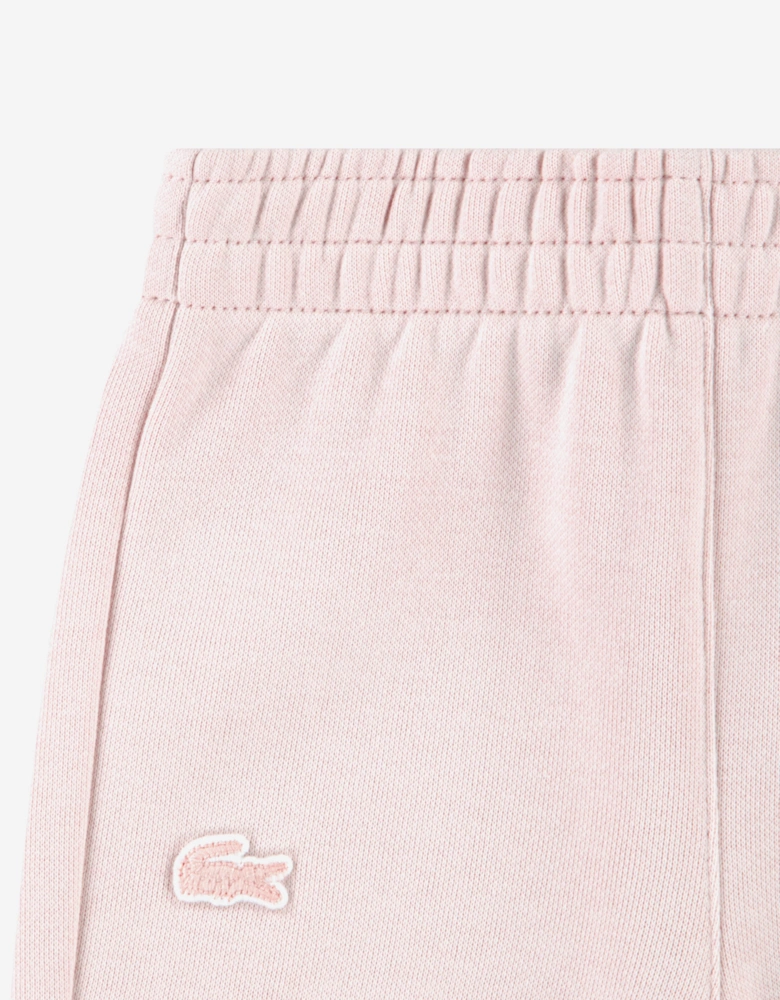 Lacoste Baby Girls Polo Fleece Tracksuit in Pink