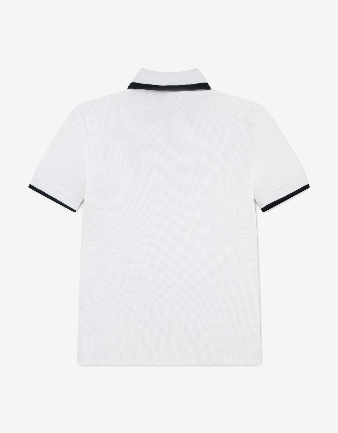 Lacoste Boys Embroidered Badge Polo Shirt in Ivory