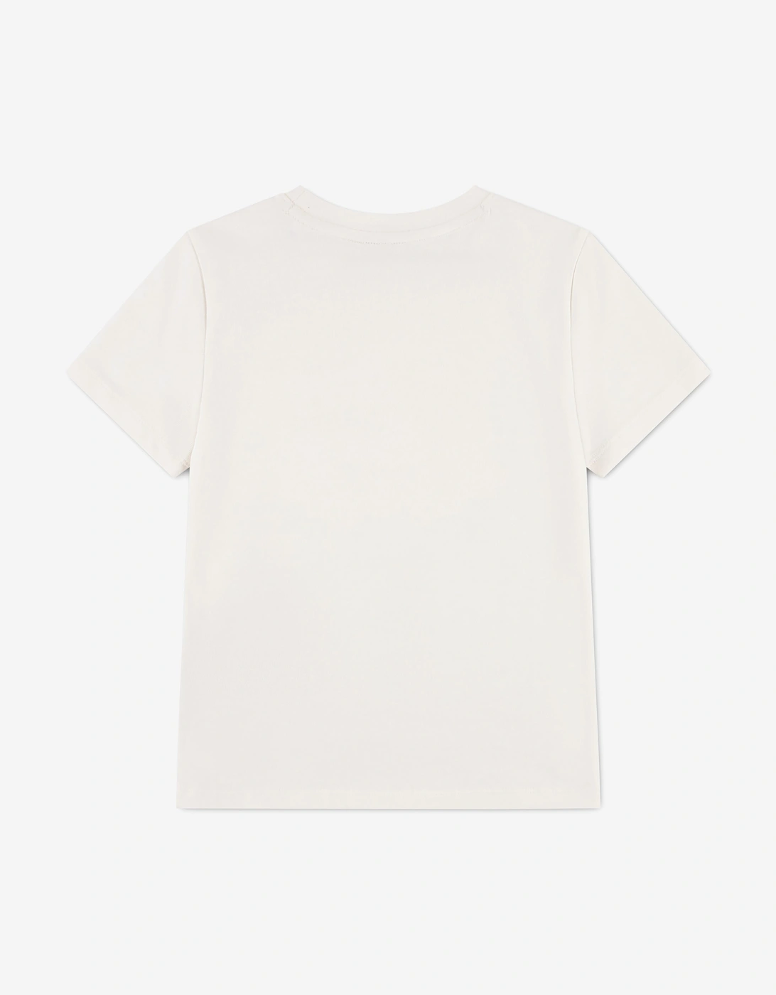 Lacoste Boys Flocked T-Shirt in Ivory