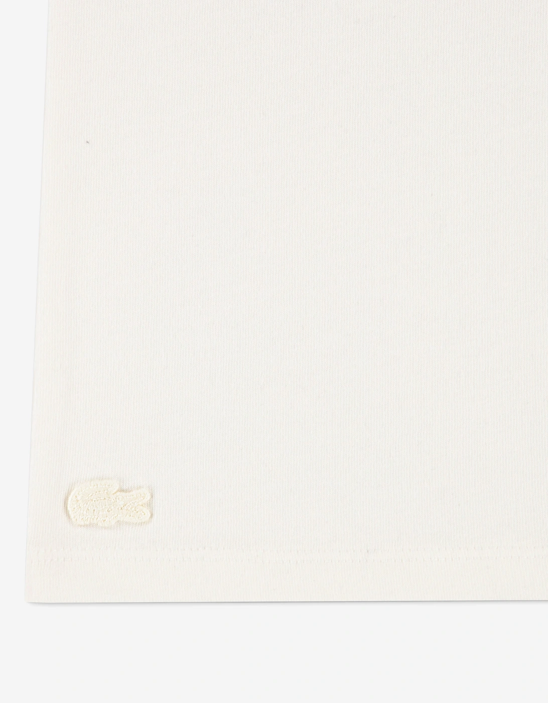Lacoste Boys Flocked T-Shirt in Ivory