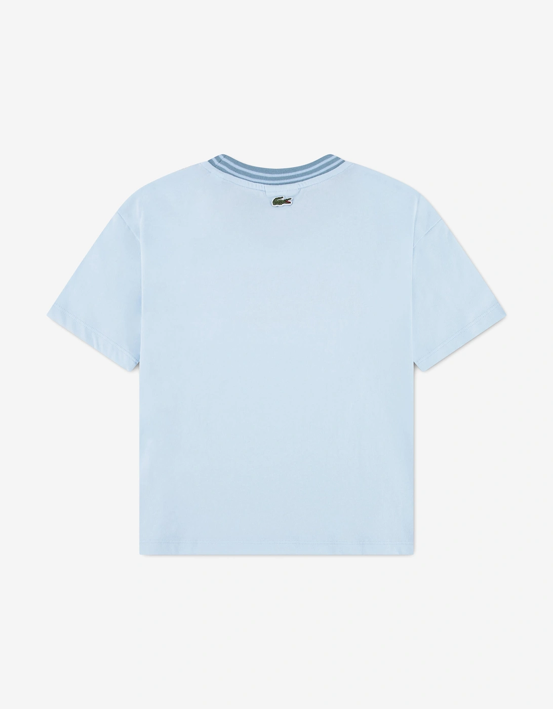Lacoste Boys Embroidered Logo T-Shirt in Blue