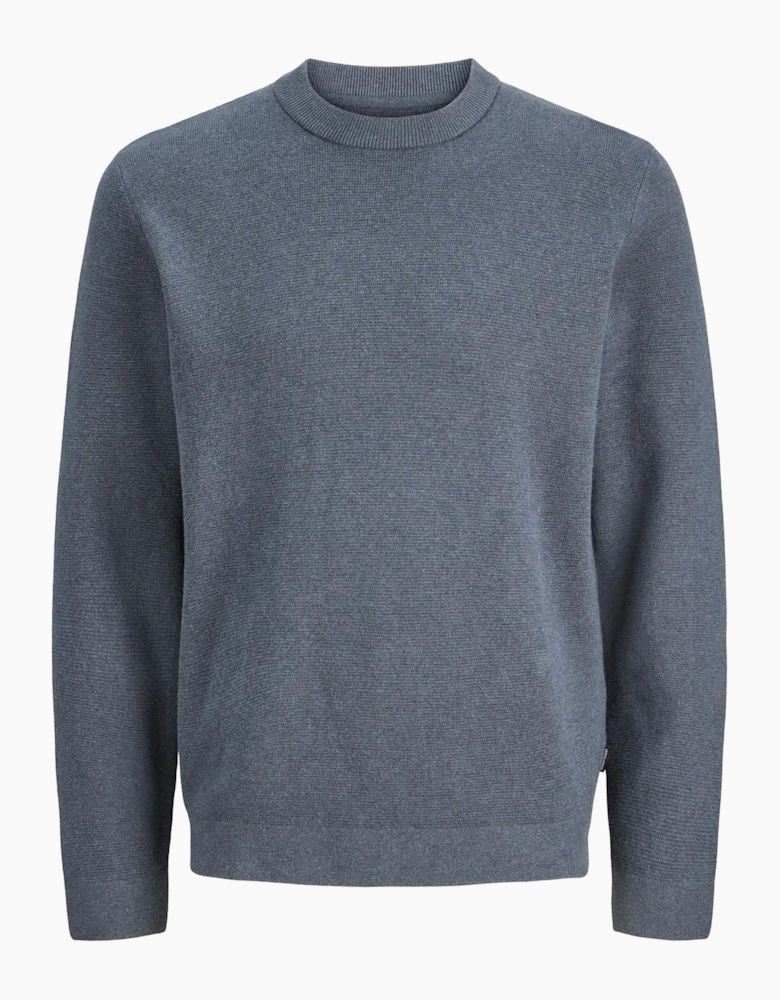 Jack & Jones Milano Stitch Knit Crew Neck Turbulence / Melange