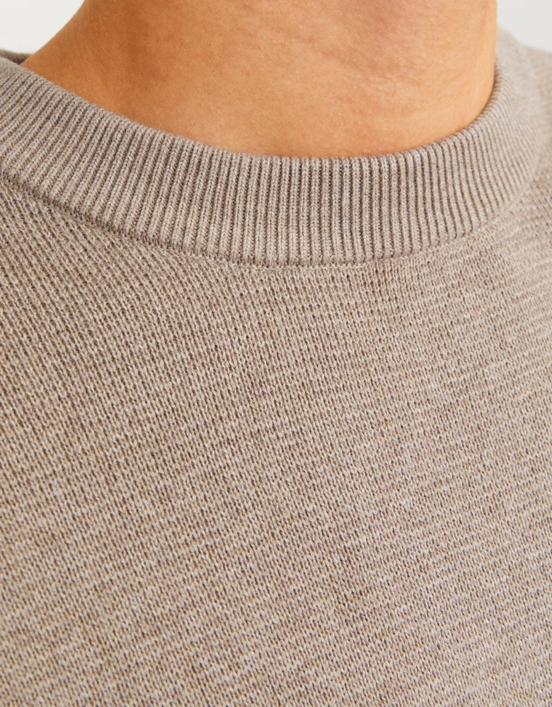 Jack & Jones Milano Stitch Knit Crew Neck Greige / Melange