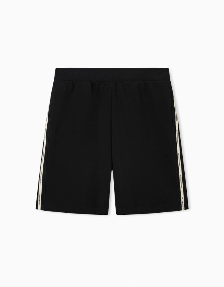 Tape Logo Shorts - Black