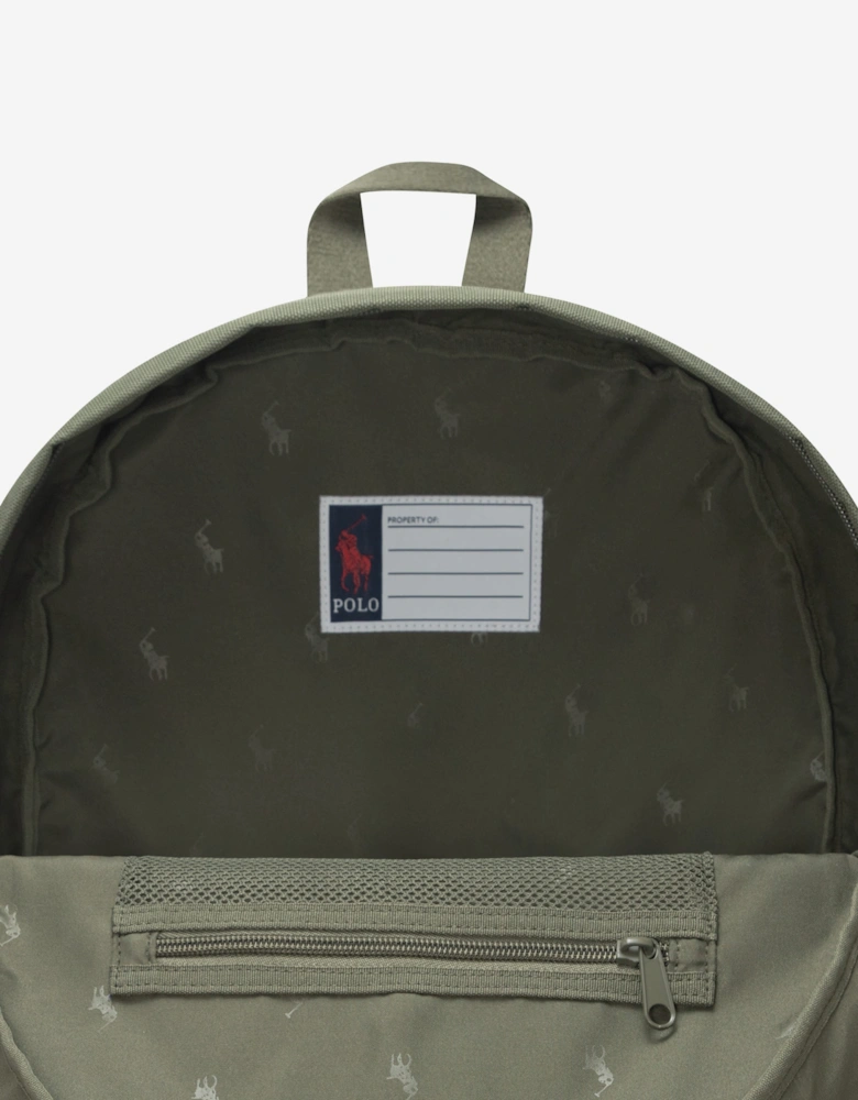 Ralph Lauren Kids Logo Backpack in Green (45cm)
