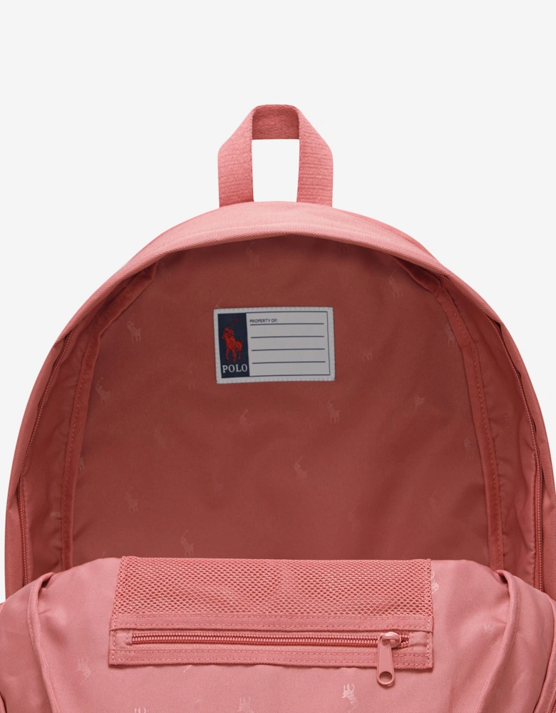 Ralph Lauren Kids Logo Backpack in Pink (45cm)