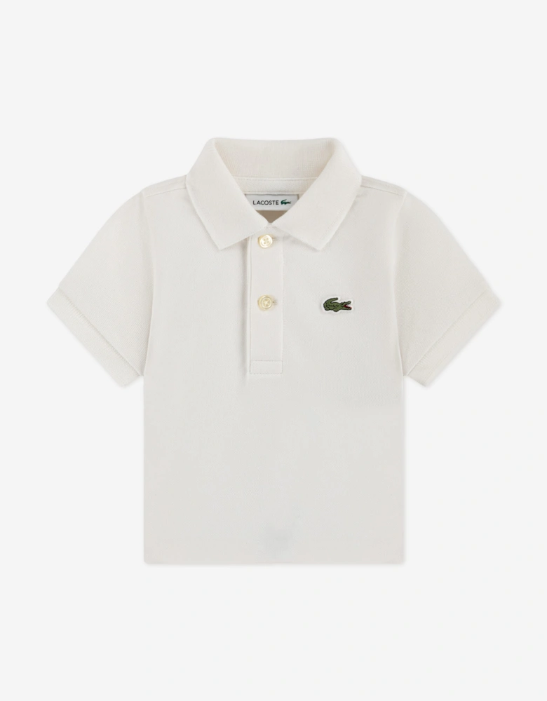 Lacoste Baby Boys 2 Piece Polo Set in Beige