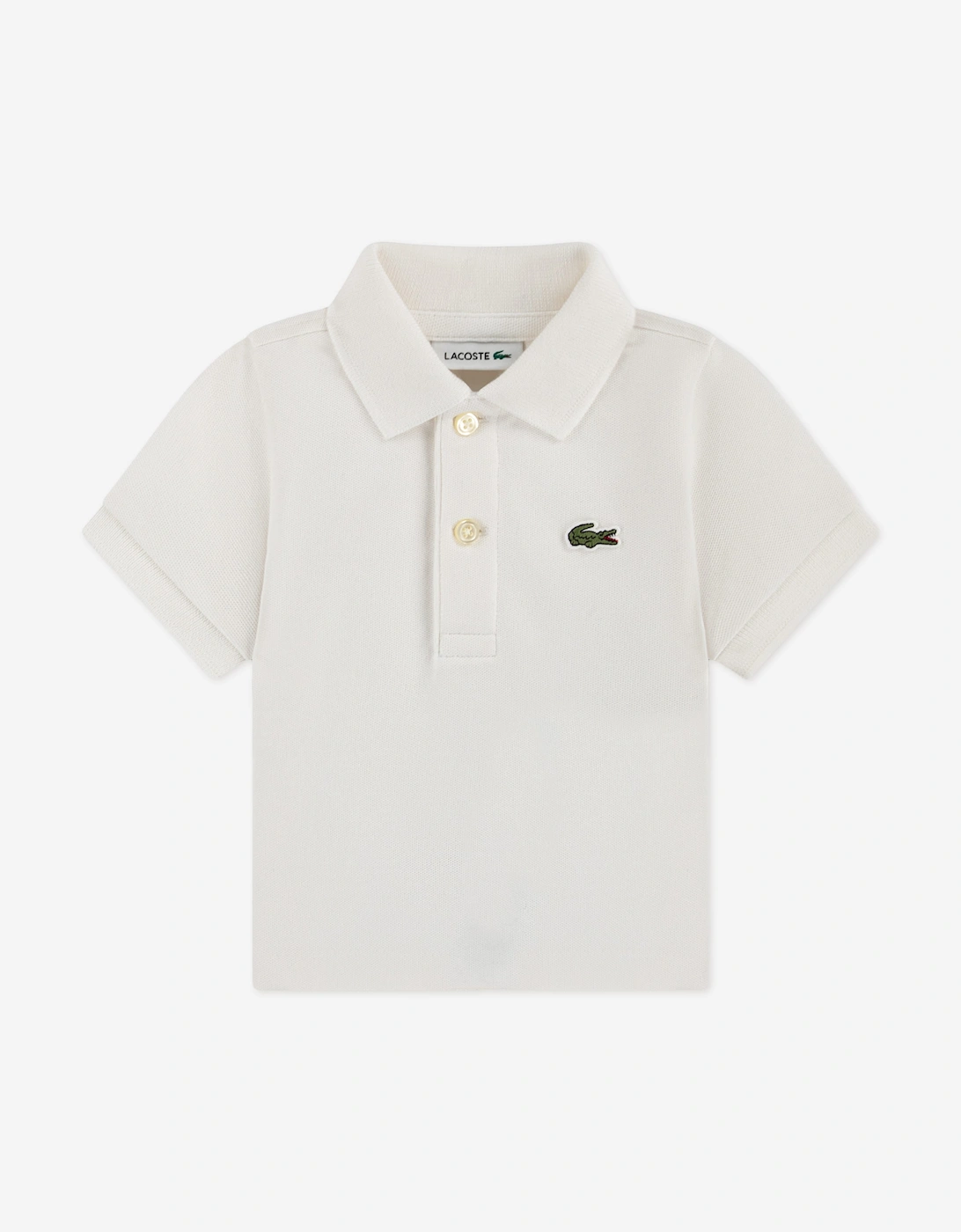 Lacoste Baby Boys 2 Piece Polo Set in Beige