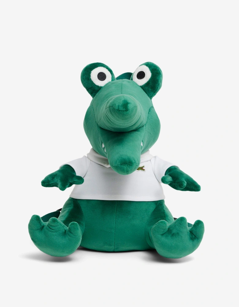 Lacoste Kids Croc Plush Backpack in Green (30.5cm)