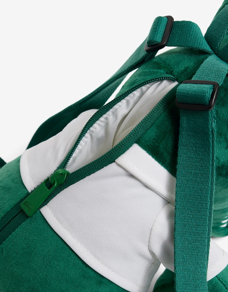 Lacoste Kids Croc Plush Backpack in Green (30.5cm)
