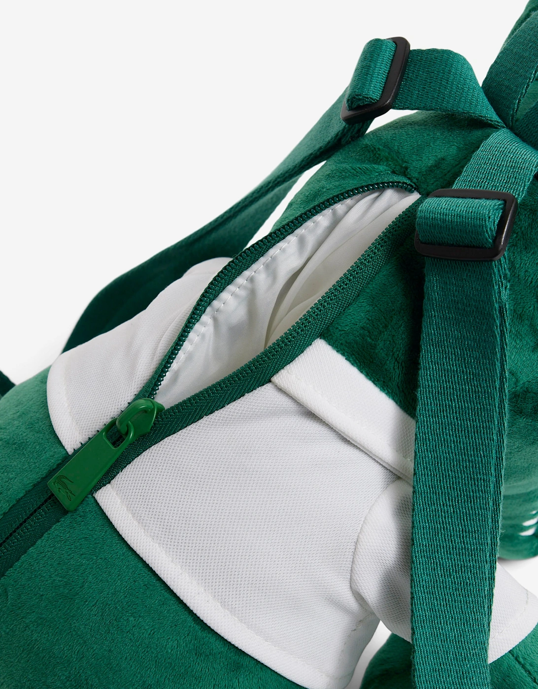 Lacoste Kids Croc Plush Backpack in Green (30.5cm)