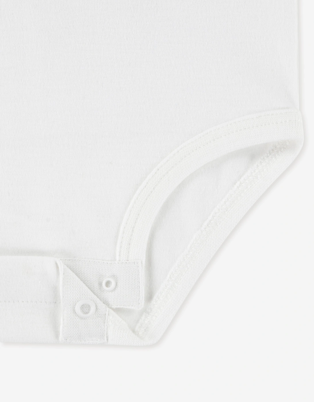 Lacoste Baby 3 Piece Graphic Bodysuit Gift Set in Ivory