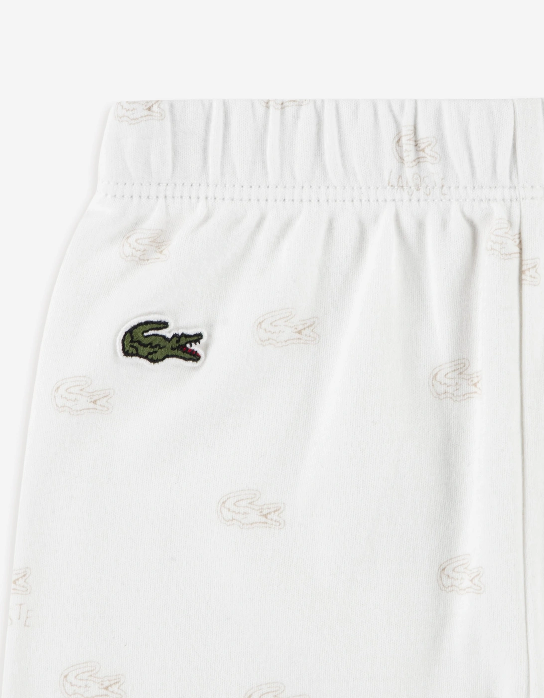 Lacoste Baby 3 Piece Graphic Bodysuit Gift Set in Ivory