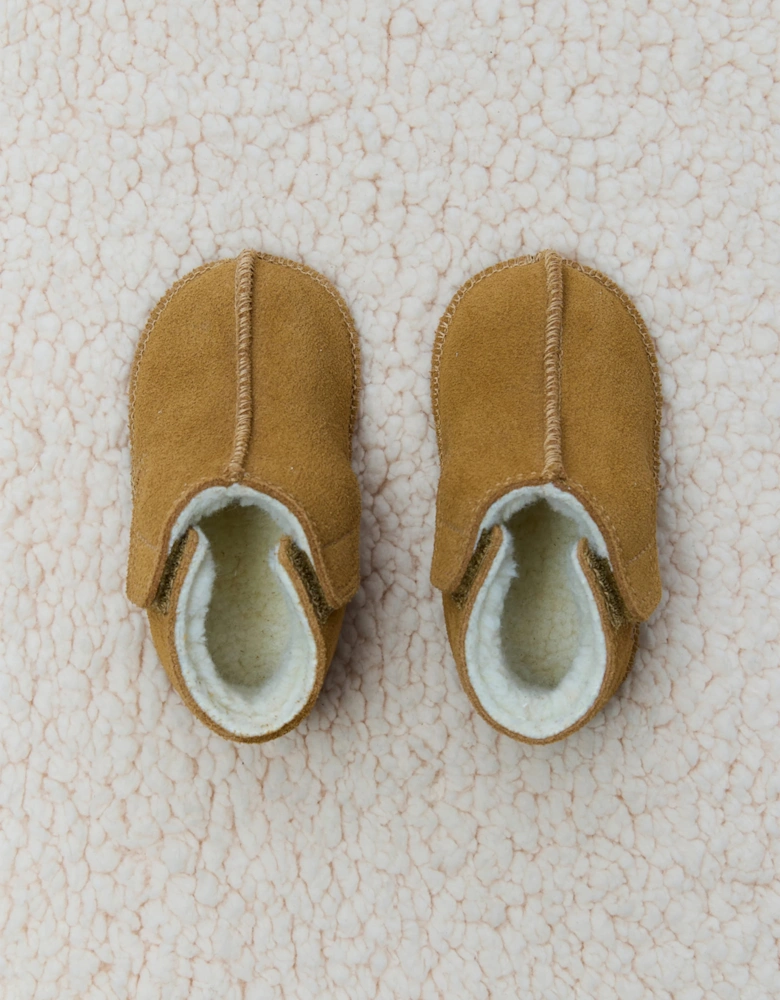 Veja Baby Suede Orso Booties in Brown