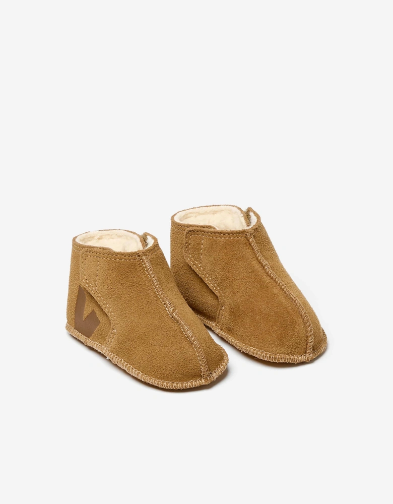 Veja Baby Suede Orso Booties in Brown