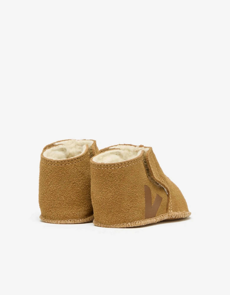 Veja Baby Suede Orso Booties in Brown