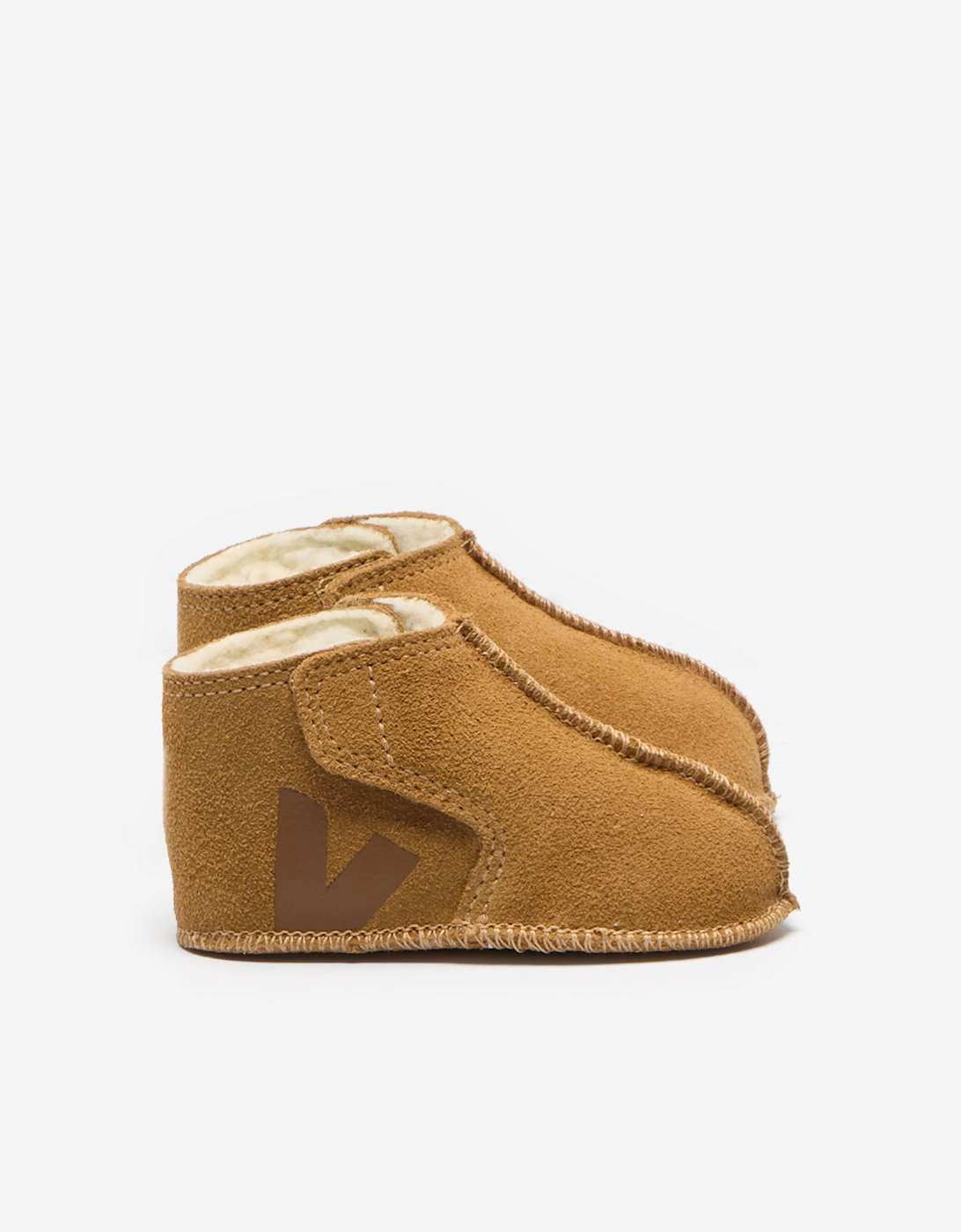 Veja Baby Suede Orso Booties in Brown