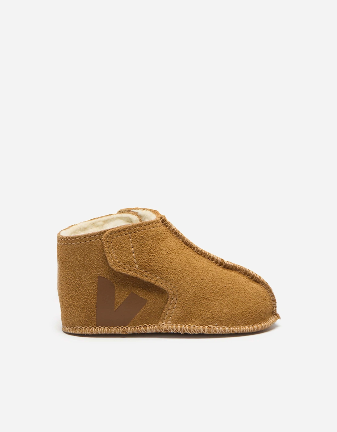 Veja Baby Suede Orso Booties in Brown