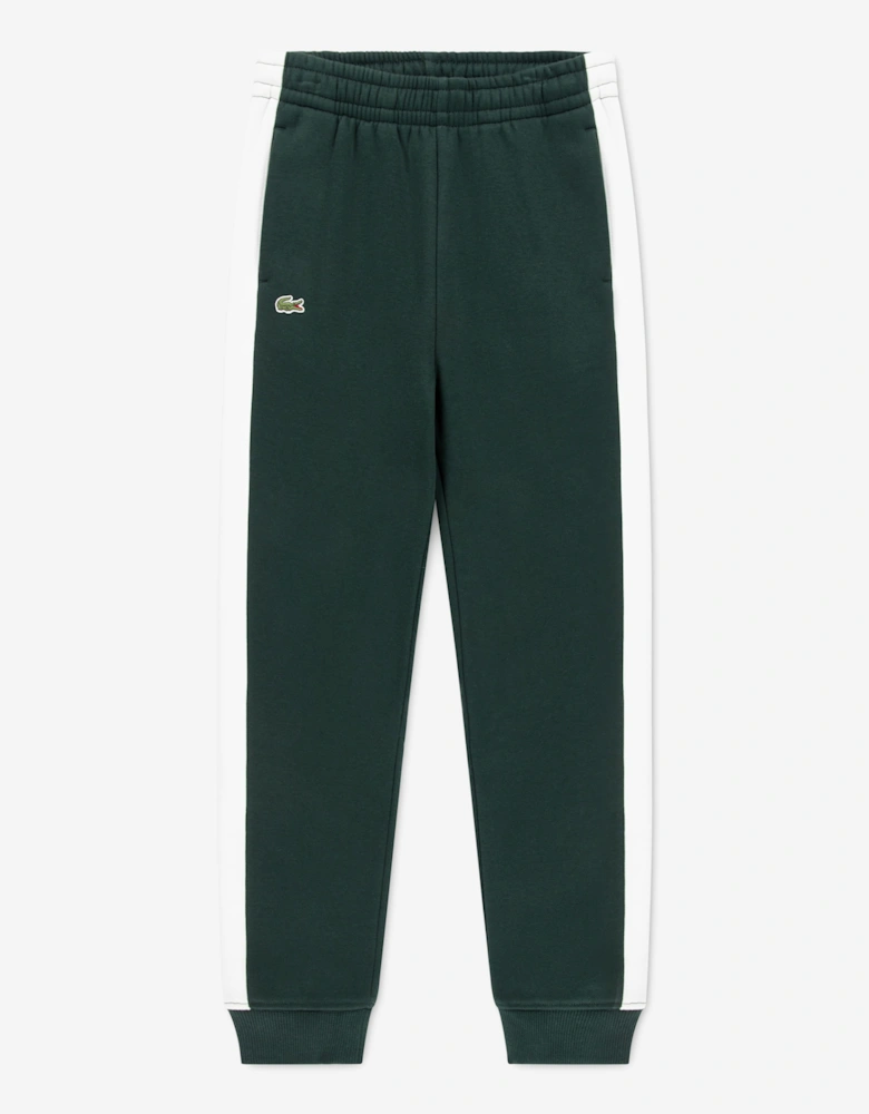Lacoste Boys Colourblock Joggers in Green