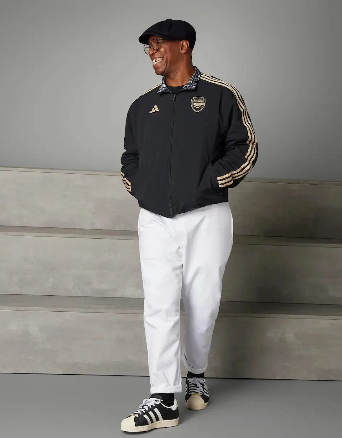 Adidas Arsenal x Ian Wright Reversible Anthem Jacket
