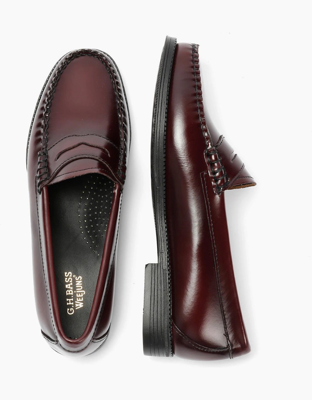 G. H. Bass Weejun II Leather Women's Wine Penny Loafers