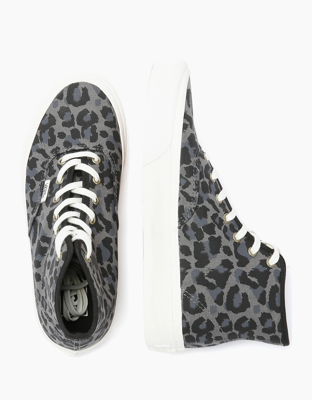 Vans Authentic Hi 2.0 Canvas Women's Leopard Black/Pew Trainers
