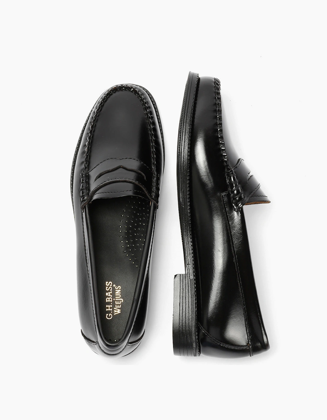 G. H. Bass Weejun II Leather Women's Black Penny Loafers