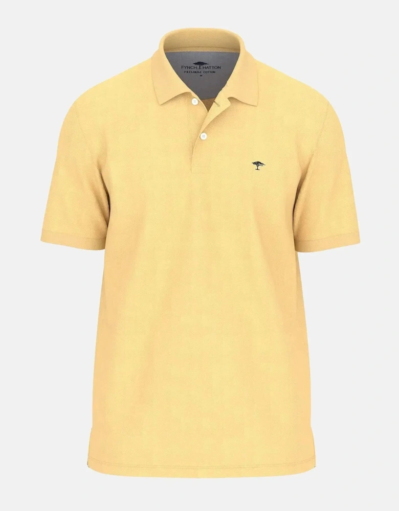 Premium Cotton Polo Shirt Pale Yellow