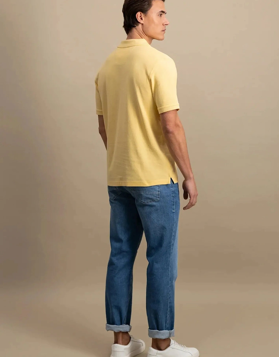 Premium Cotton Polo Shirt Pale Yellow