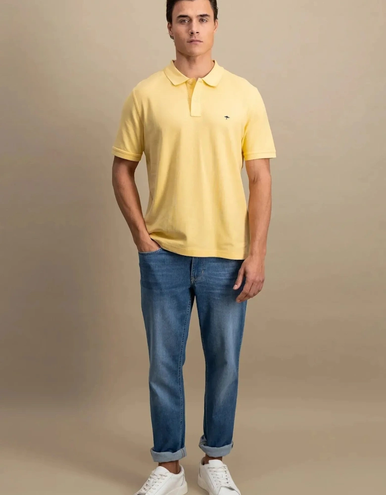 Premium Cotton Polo Shirt Pale Yellow