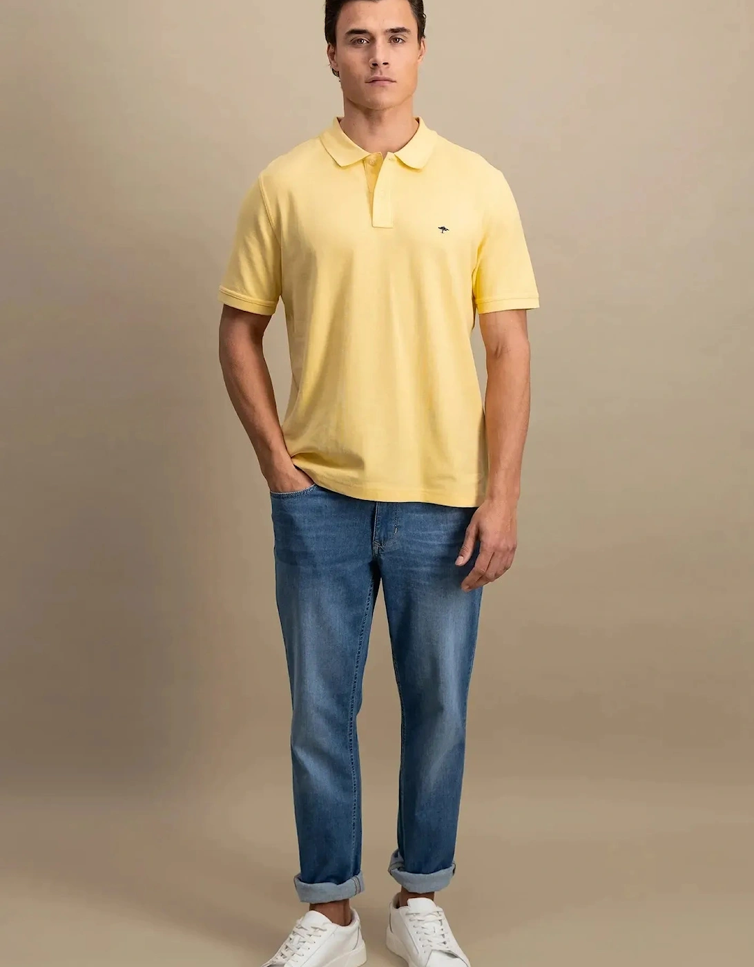 Premium Cotton Polo Shirt Pale Yellow