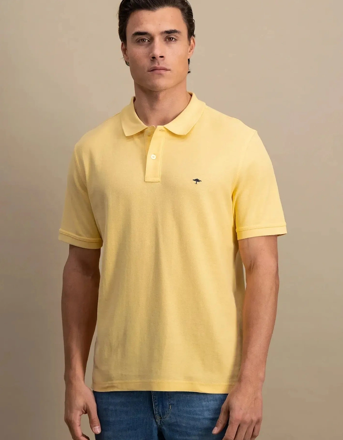 Premium Cotton Polo Shirt Pale Yellow