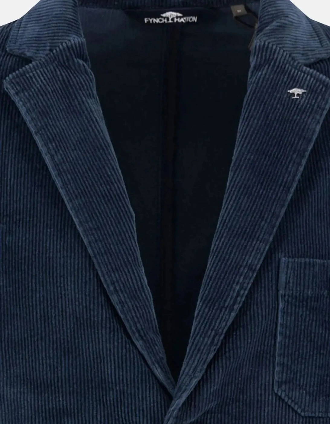 Unstructured Corduroy Blazer Dark Navy