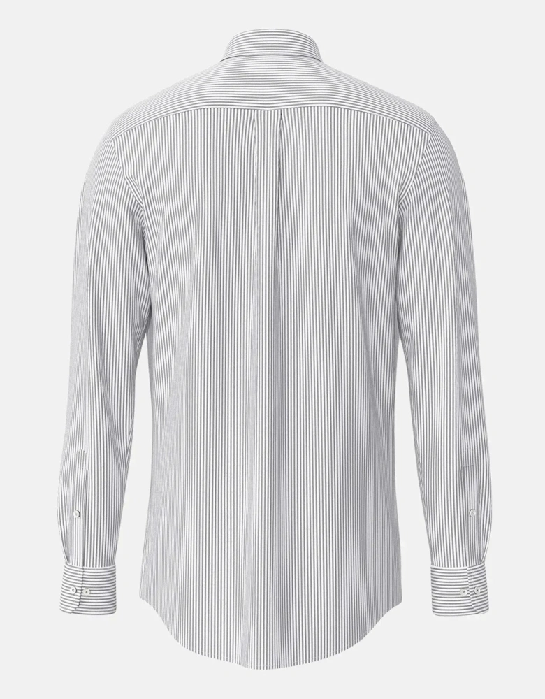 Button Down Oxford Shirt Navy Stripe