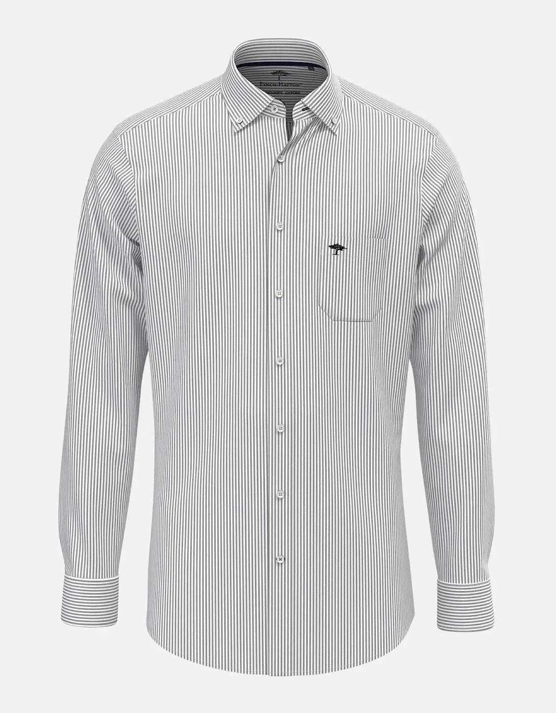 Button Down Oxford Shirt Navy Stripe