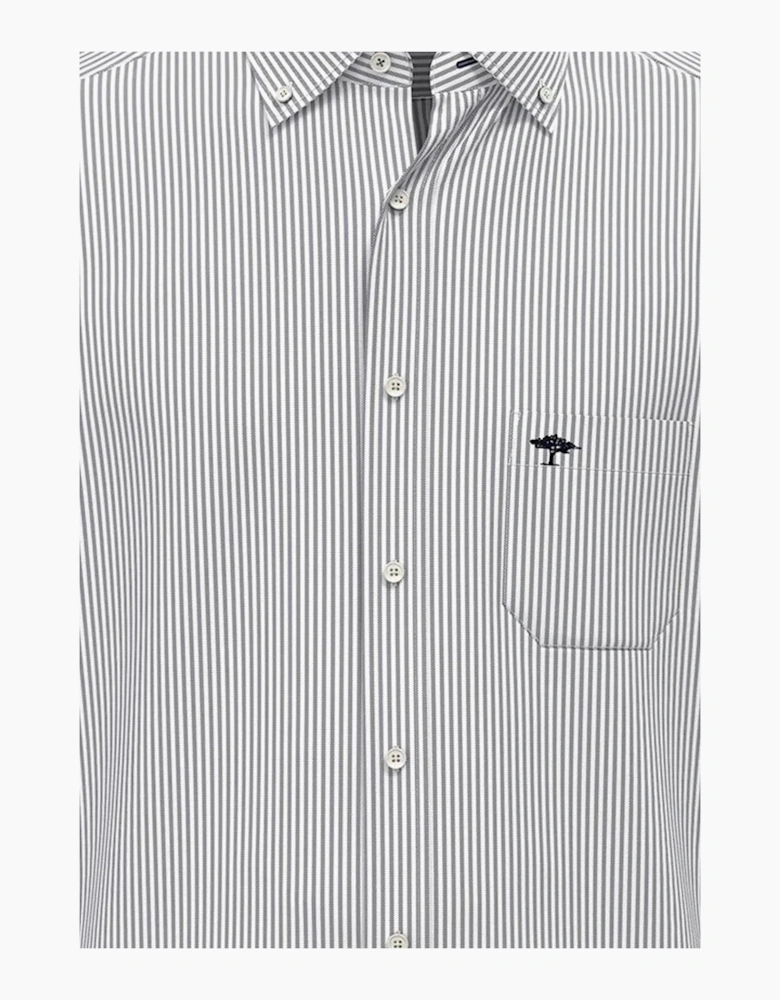 Button Down Oxford Shirt Navy Stripe