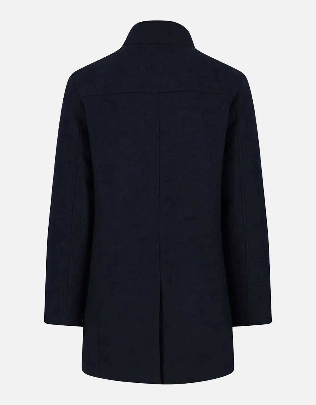 Standcollar Insert Wool Mix Coat Dark Navy