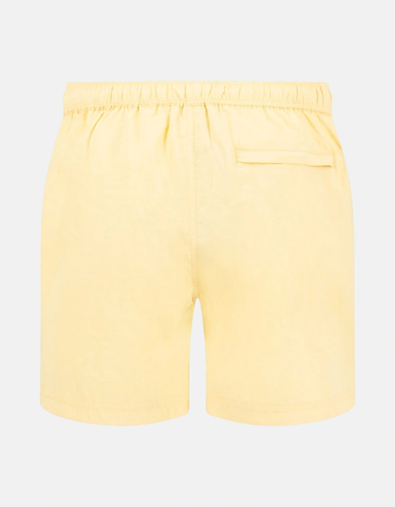 Solid Swim Shorts Pale Yellow