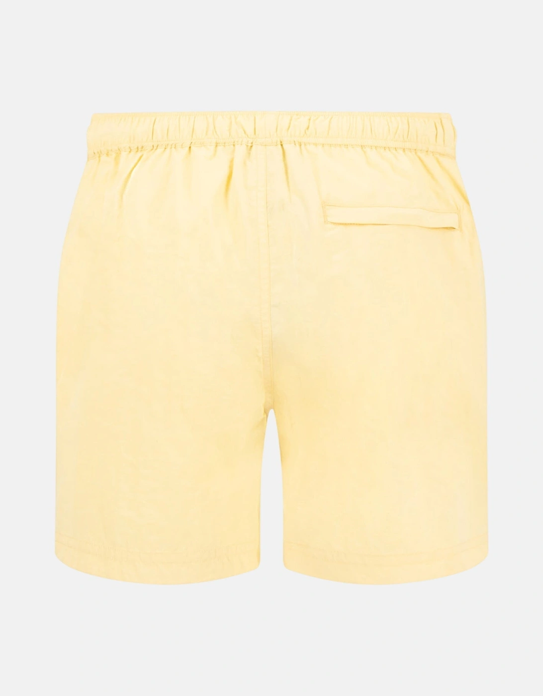 Solid Swim Shorts Pale Yellow
