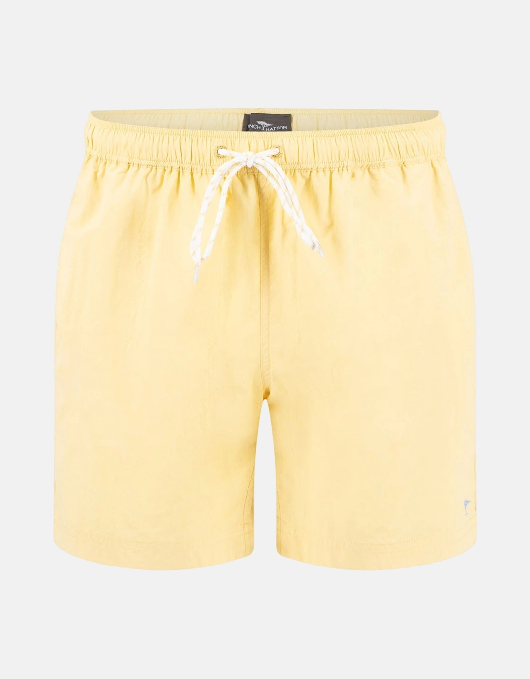 Solid Swim Shorts Pale Yellow