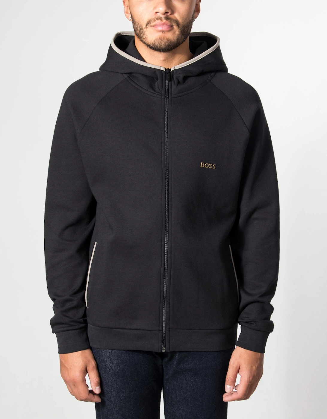 Regular Fit Sense Zip Through Hoodie