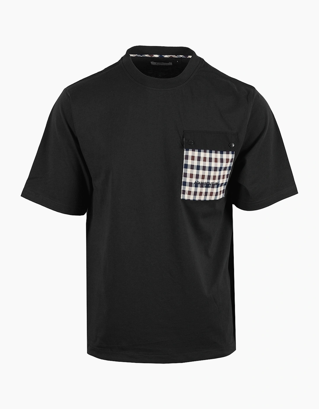 AQUASCUTUM TECH POCKET T-SHIRT BLACK