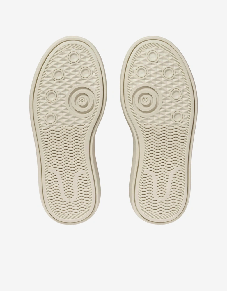 Emporio Armani Boys Lace Up Boots in Beige