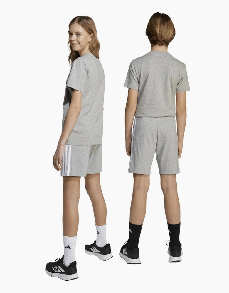 Essentials 3 Stripe Jersey Short Juniors