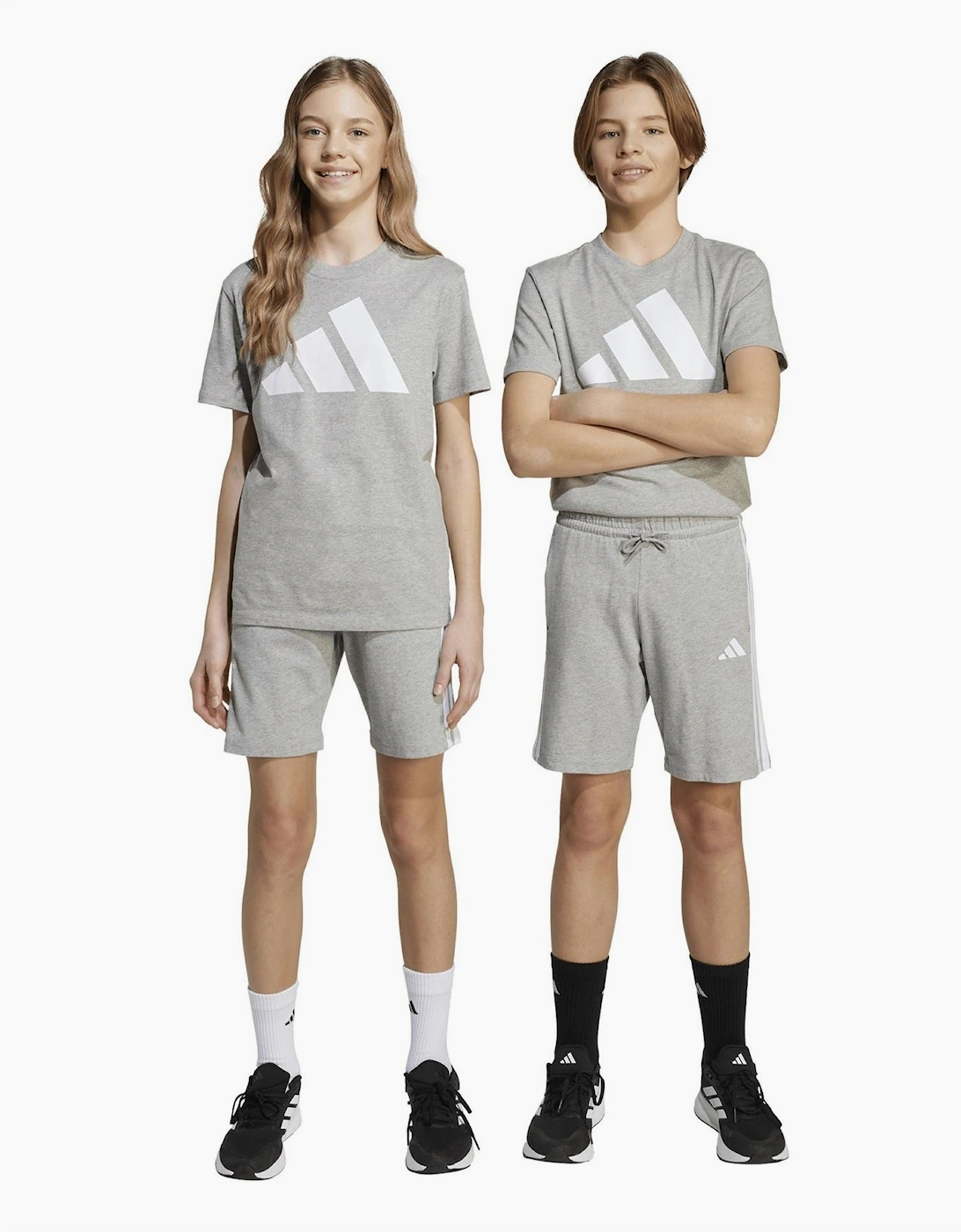 Essentials 3 Stripe Jersey Short Juniors