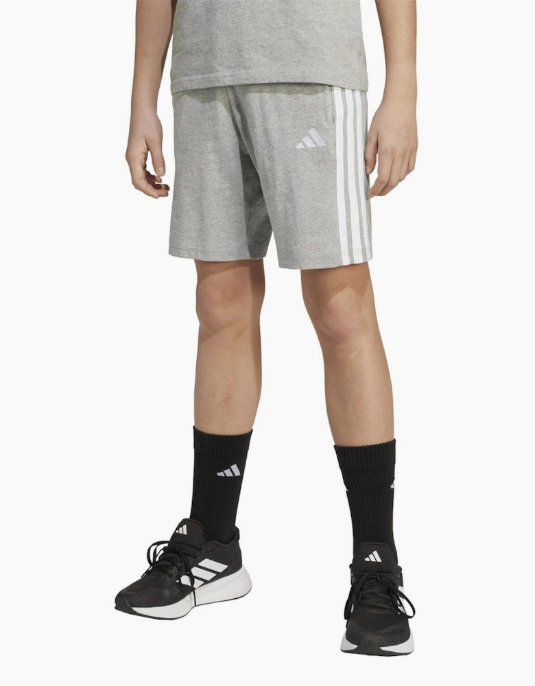 Essentials 3 Stripe Jersey Short Juniors